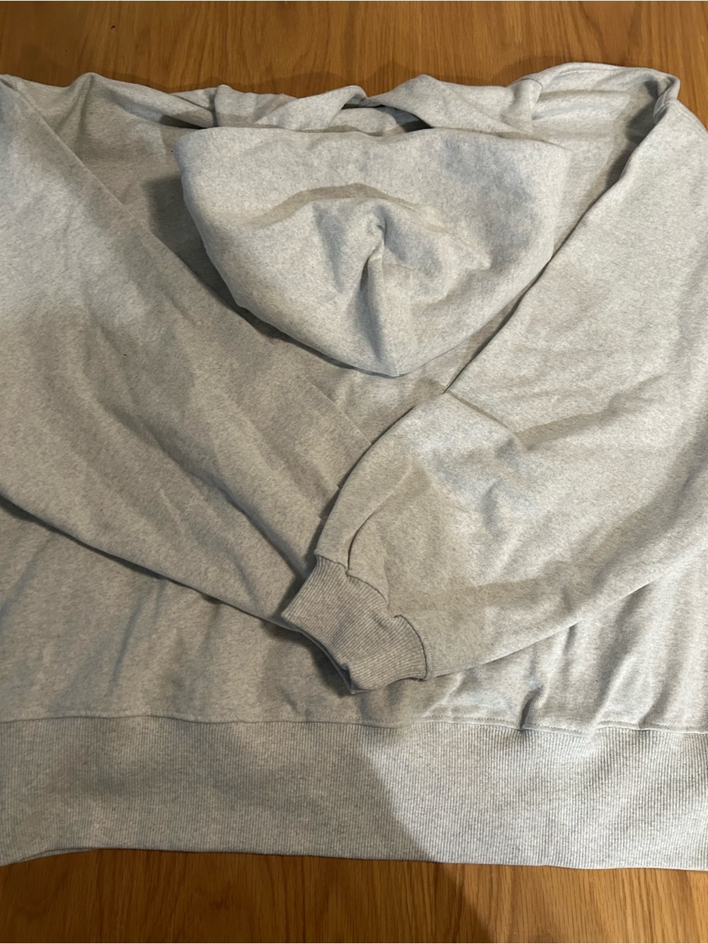 Daily Drills Oversized Fleece Hoodie - Heather Grey Size M/L NWT - Picture 2 of 7